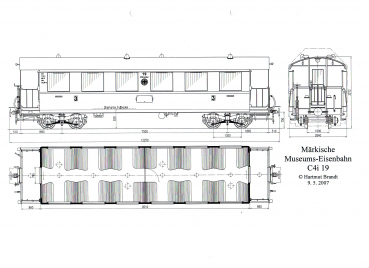 Reko-Zeichnungen MME Reisezugwagen